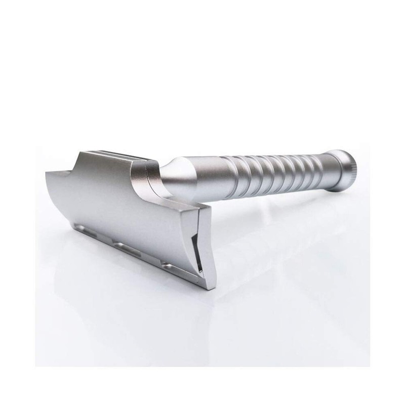 RazoRock BLACK SILVER ELECTRIC BLUE HAWK Single Edge Razor For SE Artist Club gallery