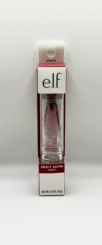 e.l.f. Lipstick SRSLY Satin Silky Smooth .12oz Stick Taffy ELF Makeup