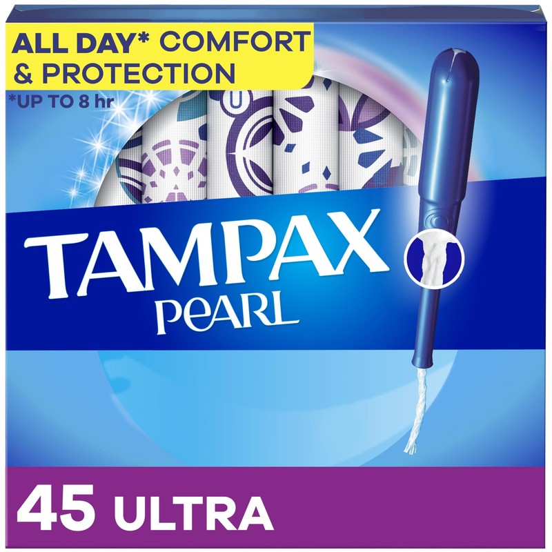 Ultra Absorbent Tampons with LeakGuard, Unscented, 45 Count for Women