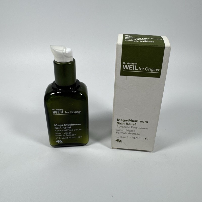 Origins Mega-Mushroom Skin Relief Face Lotion Sooth Soften 1.7oz 50ml New W/ BOX