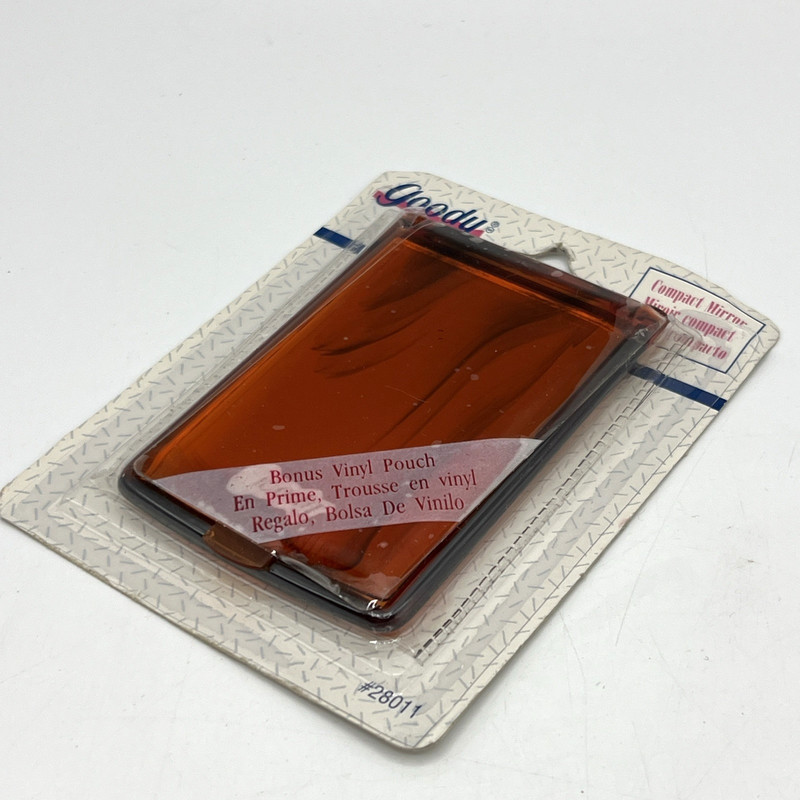 Goody Compact Mirror Tortoise Vinyl Travel Pouch Vintage 1996