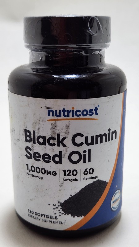 Nutricost Black Seed Oil (Cumin) – 120 Softgels, 1000mg Per Serving, 60 Servings