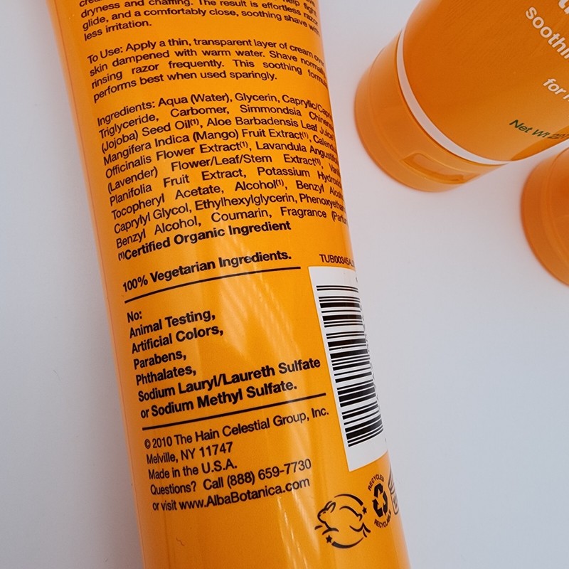 Alba Botanica Very Emollient Cream Shave Mango Vanilla, Set of 4, 8 oz each gallery