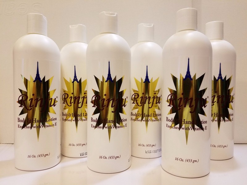 Rinju Hand & Body Lotion – 6-16oz. Bottles of Lotion – FREE SHIPPING
