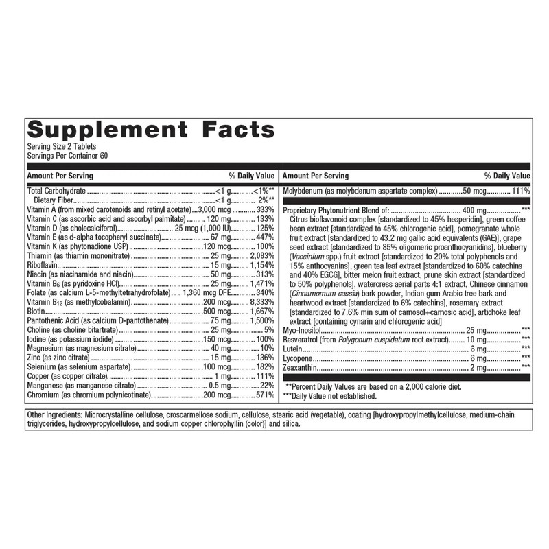 Metagenics PhytoMulti Multivitamin Without Iron 120 Tablets Daily Health gallery