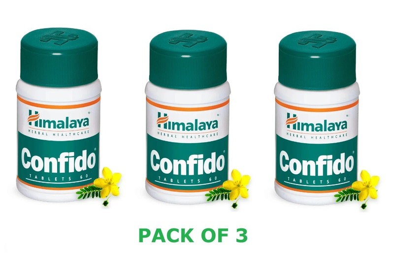 3 X Himalaya Confido 60 Tablets Each FREE SHIPPING