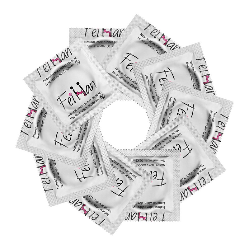 100PCS Latex Condoms Bulk Pack Ultra Thin Extended Pleasure Extra Time Sex Delay gallery