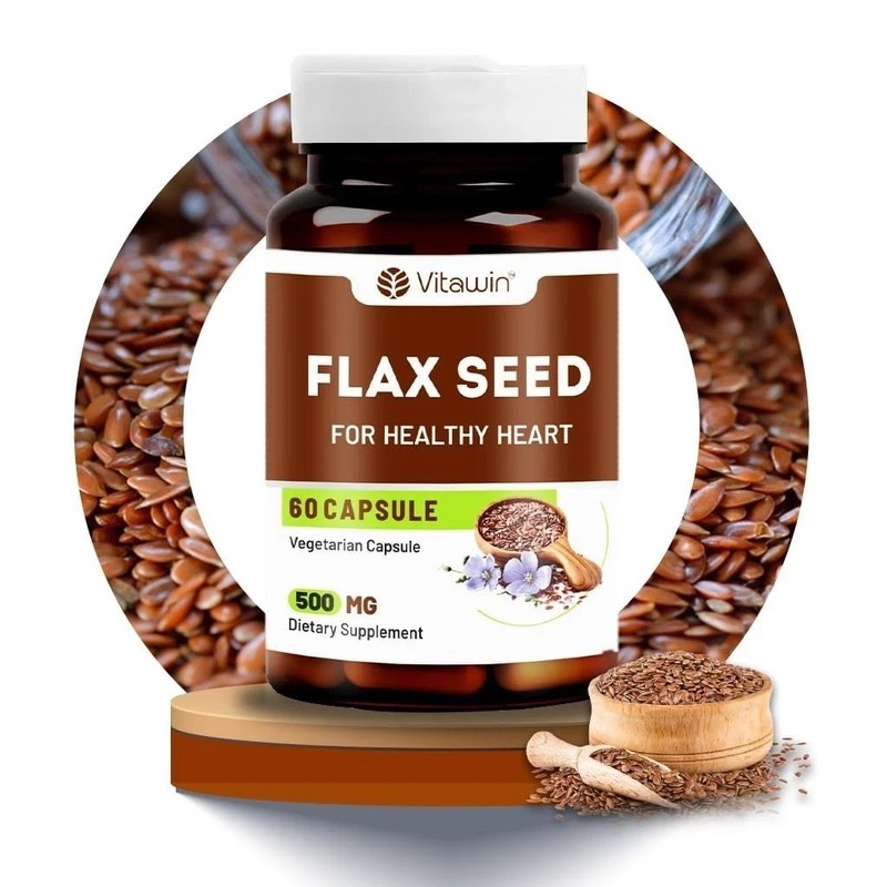 Vitawin Flax Seed For Healthy Heart, Immunity & Joint Support – 60 Capsule