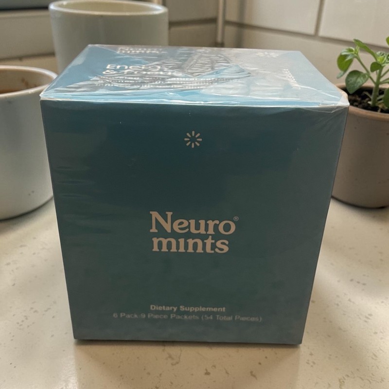Neuro Mints Energy & Focus Peppermint Mints – 54-Piece Chewable Multi Pack