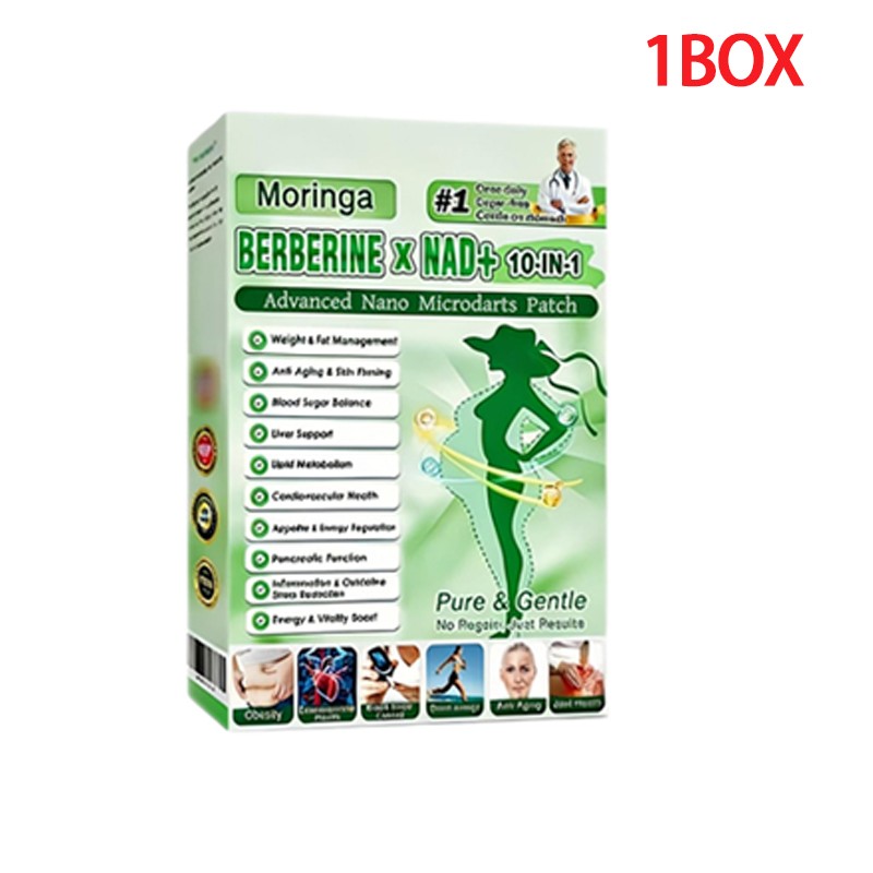 (7pcs) Advanced Nano Microneedle Patch Moringa Berberine x NAD+10-in-1,1-5BOX