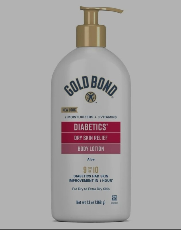 Gold Bond Diabetics’ Dry Skin Relief Body Lotion, 13 oz., With Aloe
