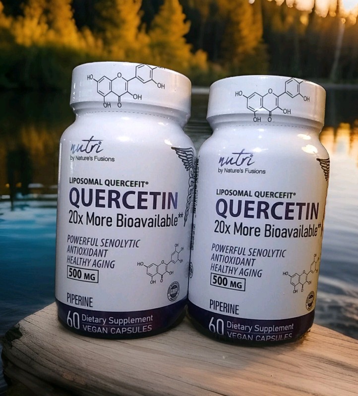 Nutri by Nature’s Fusions Quercetin 500mg( Lot Of 2) 60 Cap Each Bottle