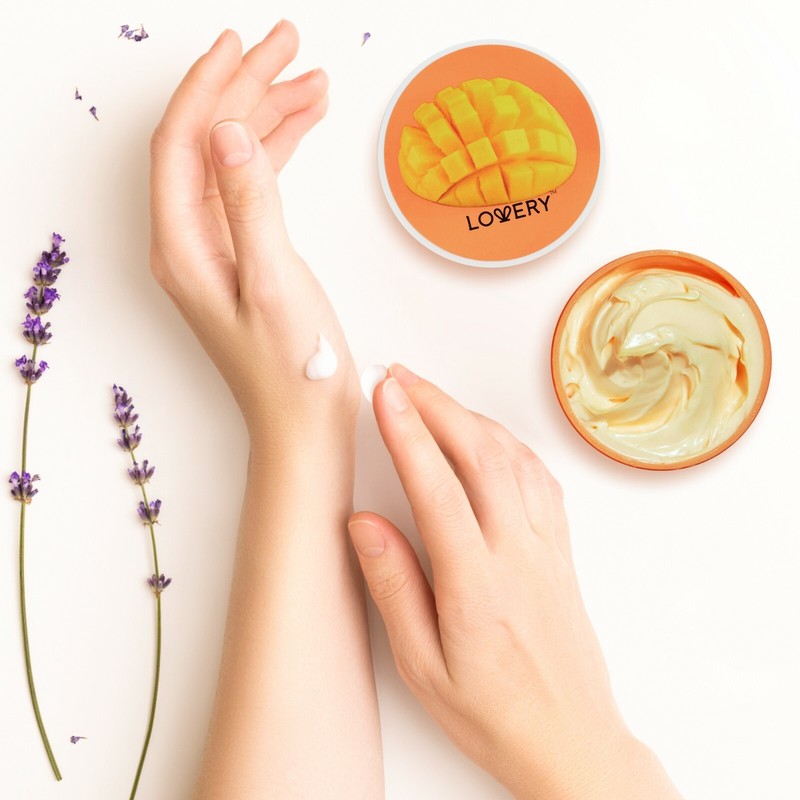 Lovery Mango Whipped Body Butter - 12oz Ultra-Hydrating Shea Butter Body Cream gallery