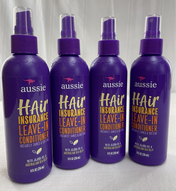 4 Aussie Hair Insurance Leave-In Conditioner Australian Jojoba Oil Sea Kelp 8oz