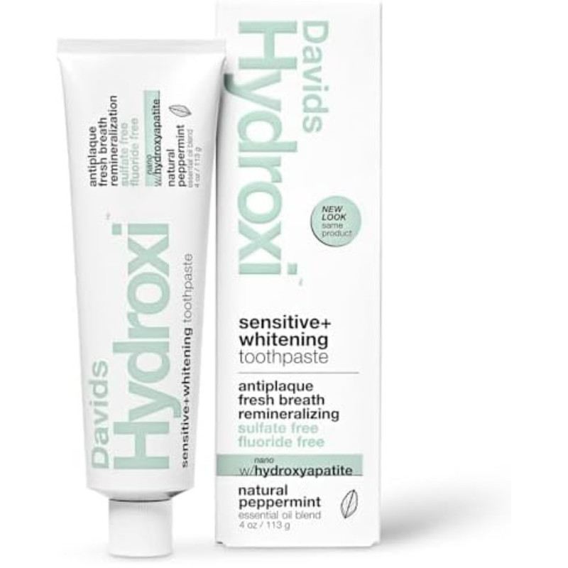 Davids Fluoride-Free Nano Hydroxyapatite Toothpaste, Enamel Remineralizing..