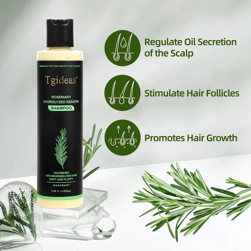 Tgideas Organic Rosemary Hair Growth Shampoo for Women and Men-Natural Thicke... gallery