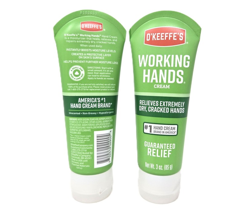 O'Keeffe's Unscented Moisturizing Working Hands Hand Healing Cream, 85g - 2 Pack gallery