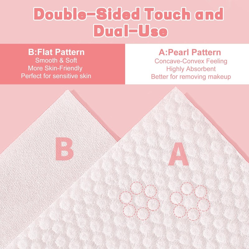 100 Count Disposable Face Towel, Ultra Soft & Thick Washcloths, Biodegradable... gallery