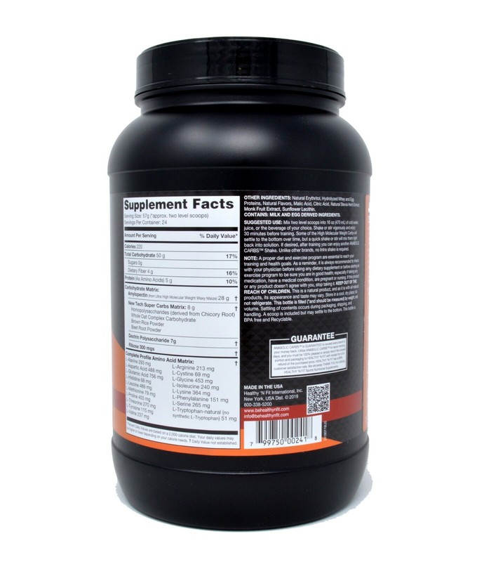 2 Pack: Anabolic Carbs 3 lb, + EAA & BCAA, Natural, Perfect Stack for Creatine gallery