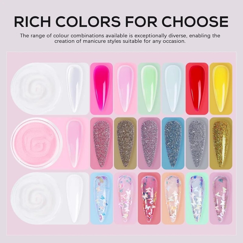 Acrylic Nail Kit for Beginners: Professional Acrylic Powder Set with Everything gallery