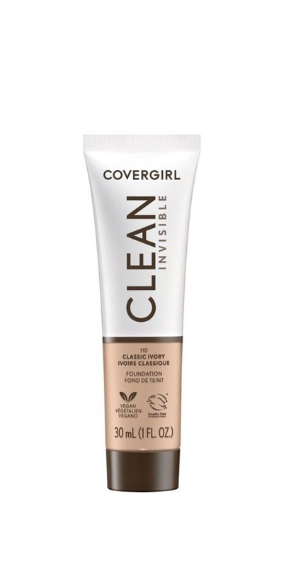 6 pc Lot #110 Classic Ivory Covergirl Clean Invisible Foundation 1 Fl Oz