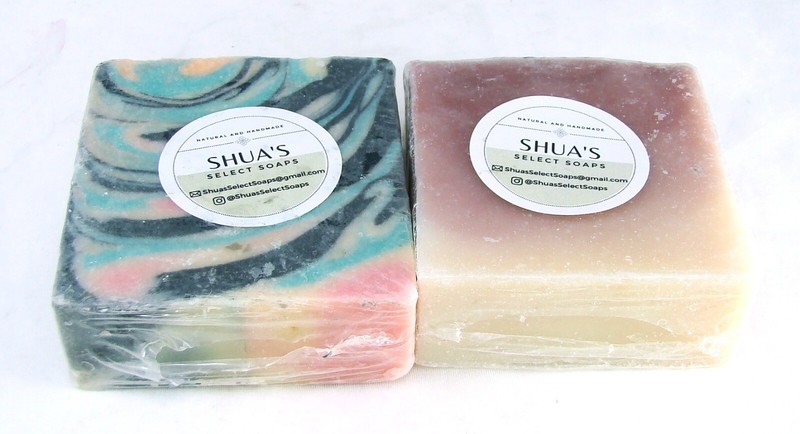 Shua’s Lot of 2 Artisanal Soap Bars NEW NWOB Lot “A”