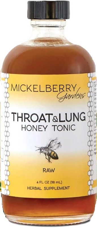 Mickelberry Gardens Throat & Lung Honey Tonic, 4 fl oz