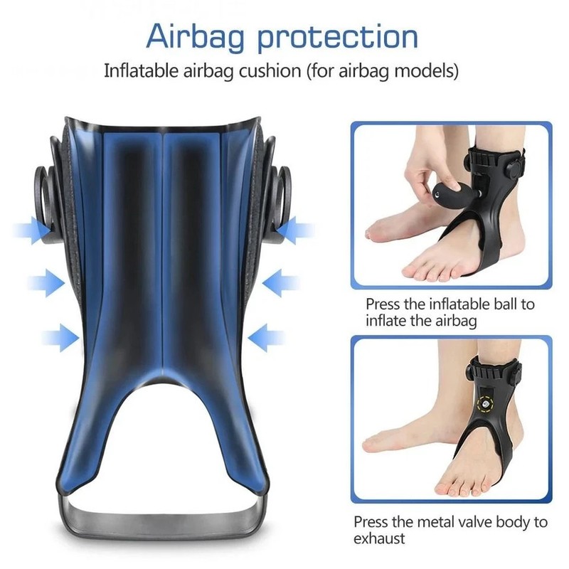 Drop Foot Brace AFO Leaf Spring Splint Ankle Foot Orthosis Support For Stroke gallery