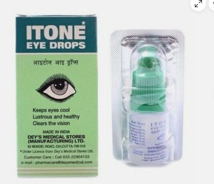 ITONE Eye Drops 10ml x8 Herbal Ayurvedic Cooling Eye Care Long Expiry gallery