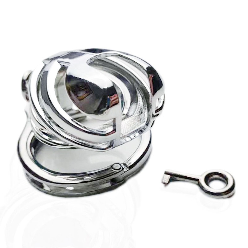 Adjustable Stainless Steel Ring Male Chastity Cage Metal Chastity Lock USA USA gallery