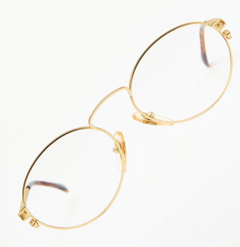 🤓 Vintage FILOS 6145 51 Oval Glasses Gold/Turtle Frame 1980s👓Unisex