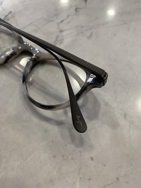 Maui Jim MJO2611-27B Charcoal Horn Titanium EYEGLASSES 47-21-143mm L Japan gallery