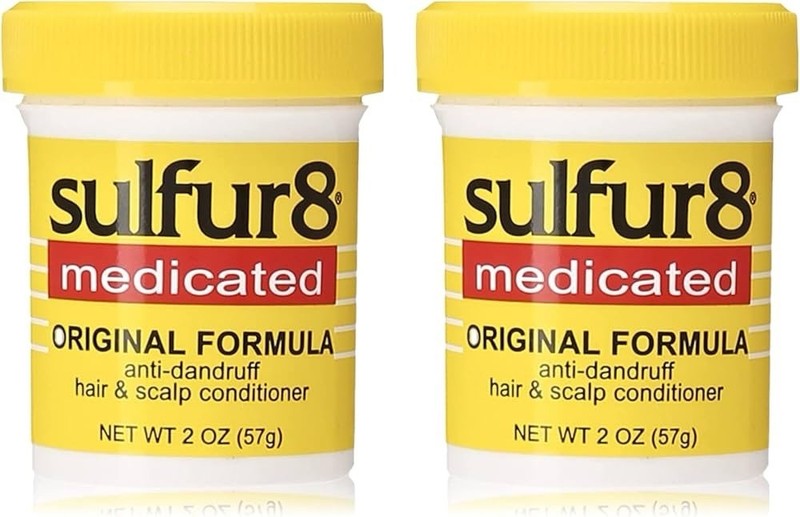 2 PACK Sulfur8 Medicated Hair & Scalp Conditioner Anti Dandruff 2oz