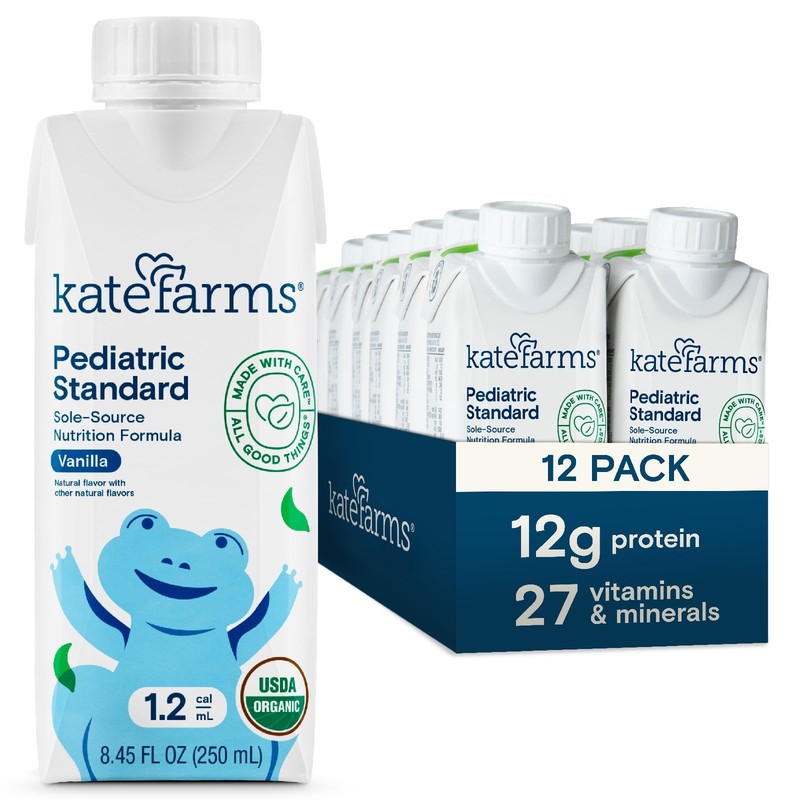 KATE FARMS Organic Plant Based Pediatric 1.2 Sole 8.45 Fl Oz (Pack of 12)