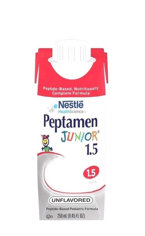 Case of 24 Peptamen Junior 1.5 Unflavored – 1.5 cal Exp Aug 2027 or later