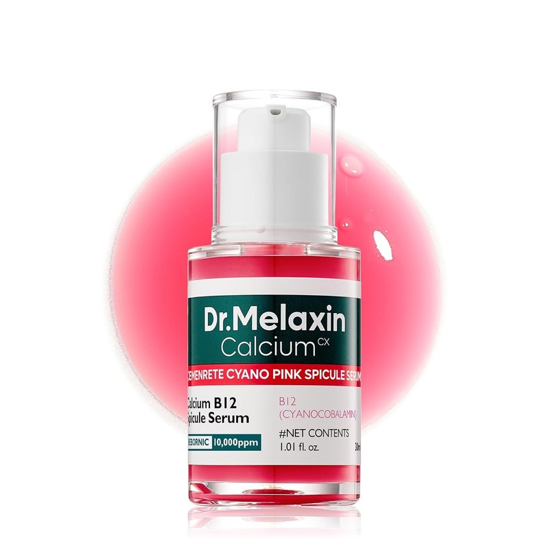 Cyano Pink Spicule Serum with Vitamin B12,Liquid Microneedle Facial Treatment