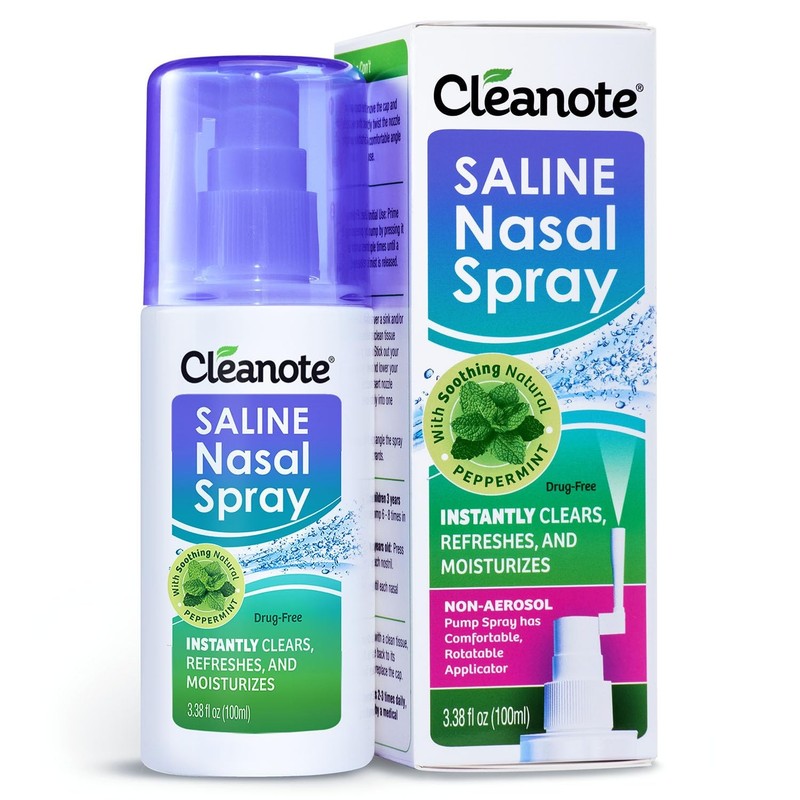 Cleanote Moisturizing Saline Nasal Spray for Dry Nose & Congestion Relief – Gent