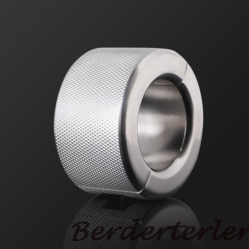 570g Stainless Steel Testicle Ball Stretcher Scrotum Ring Pendant for CBT Male