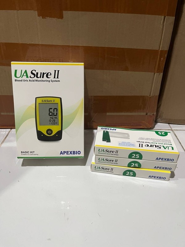 New UASure II Uric Acid Meter Test Kit Meter Tool & 25 Test Strips Uric Acid gallery