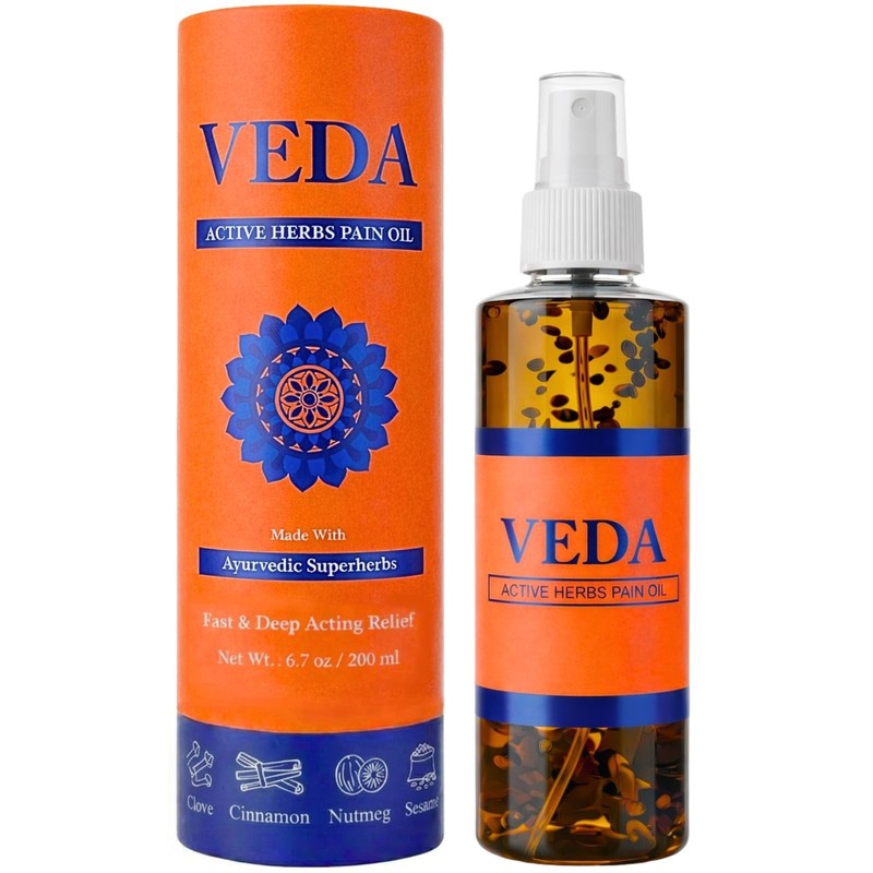 200 Ml Pain Oil | Ayurvedic Relief for Joint, Knee, Muscle & Back Pain 13 Herbs