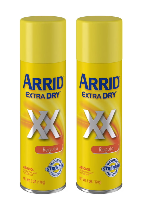 Arrid Extra Dry XX Aerosol Antiperspirant Deodorant Regular, 6 oz PACK OF 2