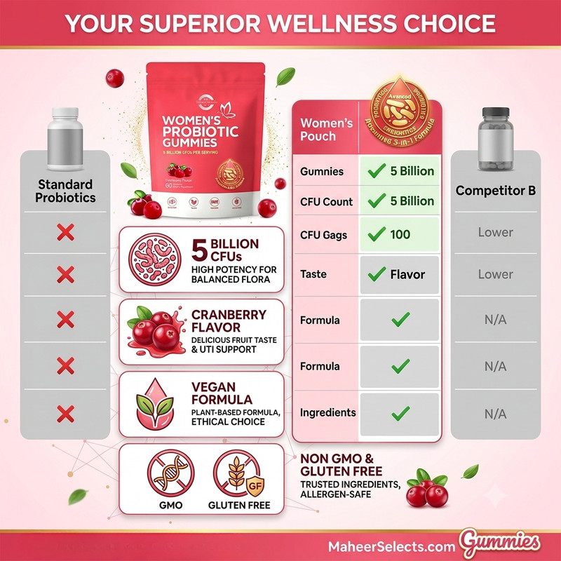 Vaginal Probiotics for Women, Feminine Balance pH Gummies 60ct/1bag gallery