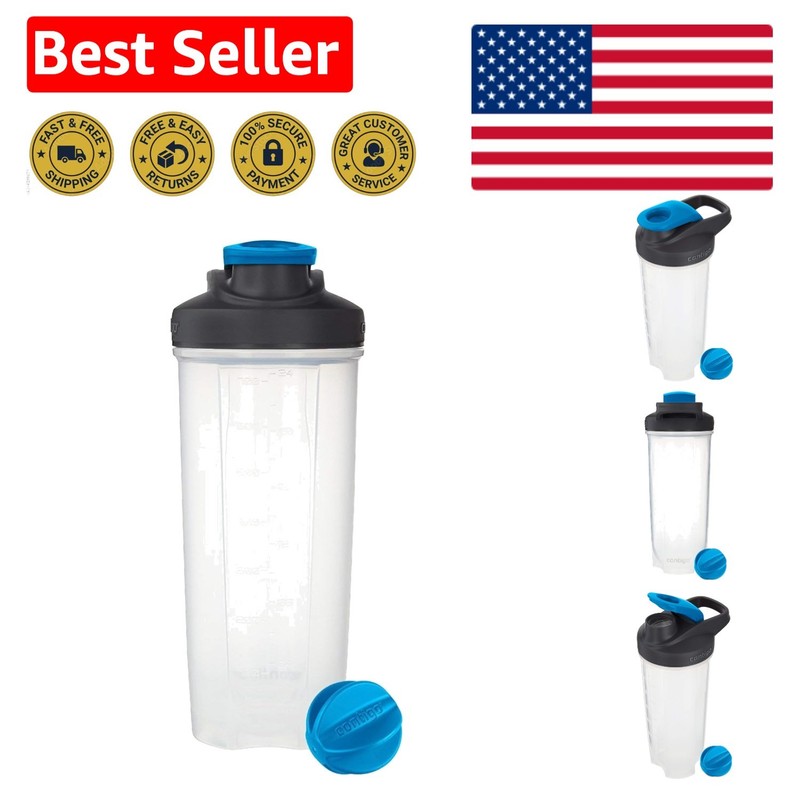 Eco-Friendly Carolina Blue Shaker Bottle – 28 oz., Leak-Proof and Reusable