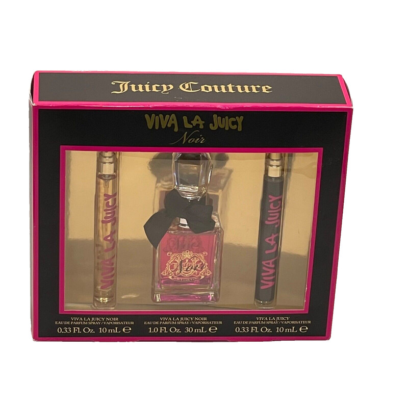 Juicy Couture ~ Viva La Juicy Noir ~ 3 Piece Holiday Gift Set!! Eau De Parfum