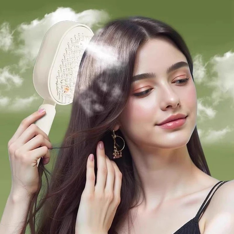 Electric Steam Brush for Hair, Electric Spray Air Cushion Comb for Women gallery