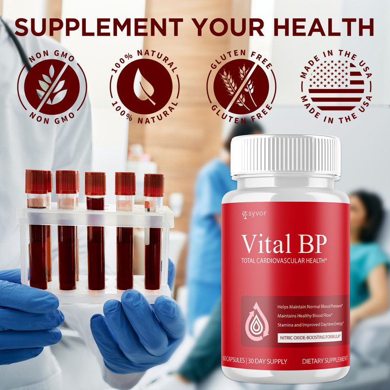 (3 Pack) Vital BP Advanced Blood Support Vitamin Formula VitalBP 180 Capsules gallery