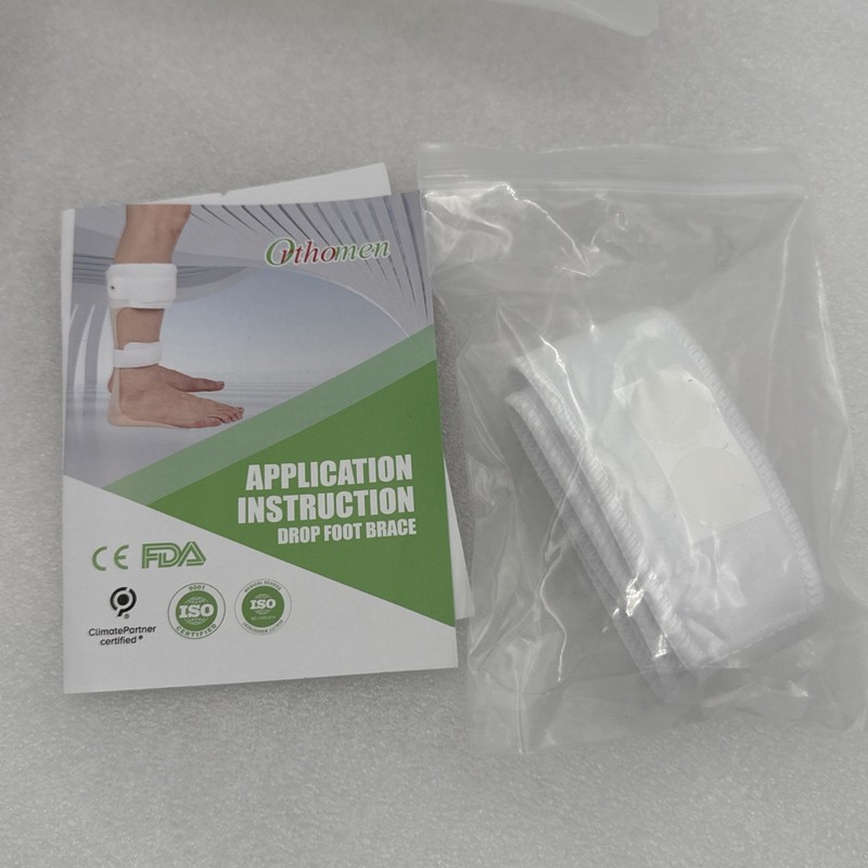 Orthomen AFO Drop Foot Brace Half-Sole Design for Stroke/MS Patients Sz L-Left gallery