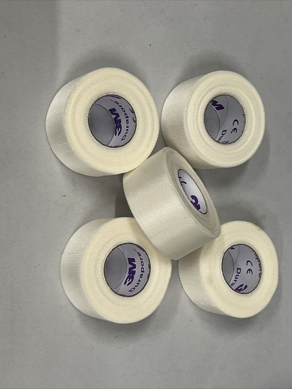 5 rolls Durapore Tape 3M Silk-Like Cloth, 1 Inch X 10 Yards, purple letters