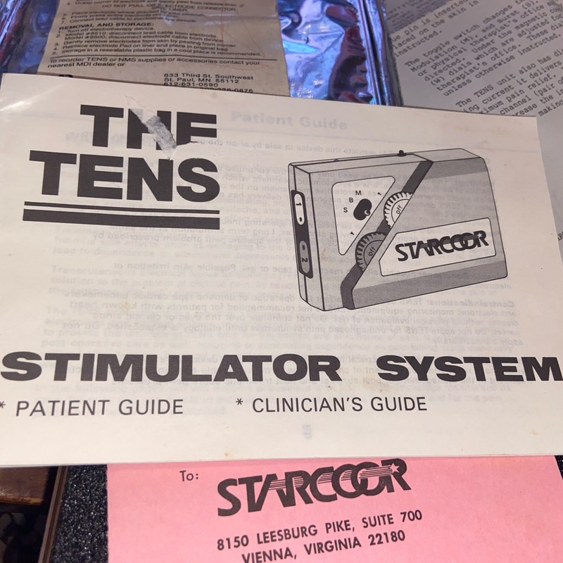 The Tens Stimulator System PAIN MANAGEMENT ELECTRICAL VINTAGE Starcoor 1980’s gallery
