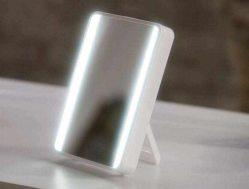 iHome Portable Vanity Mirror with Bluetooth LED Lighting 8 x 6 inches Travel ... gallery